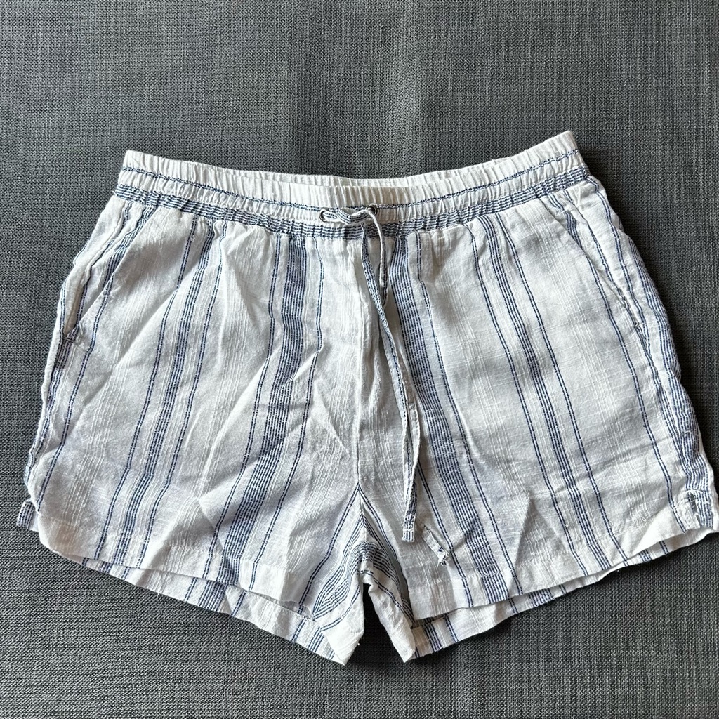 Brand New Blue And White 109 Cotton Shorts Brand New Blue And White 109 Cotton Shorts